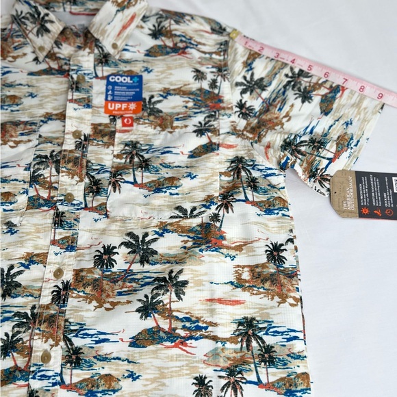 The American Outdoorsman Mens  Shirt  Cool Technology Palm Tree Print Size M - Picture 5 of 10